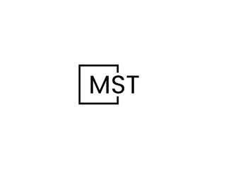MST Letter Initial Logo Design Vector Illustration