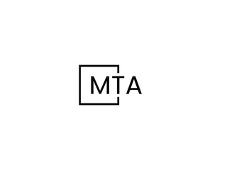 MTA Letter Initial Logo Design Vector Illustration