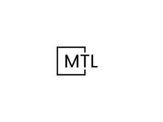 MTL Letter Initial Logo Design Vector Illustration