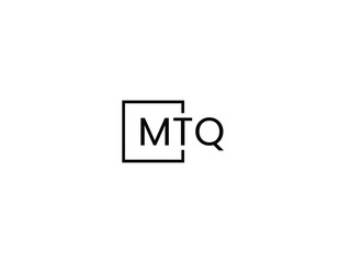 Obraz premium MTQ Letter Initial Logo Design Vector Illustration