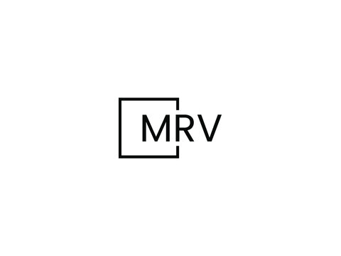 MRV Letter Initial Logo Design Vector Illustration
