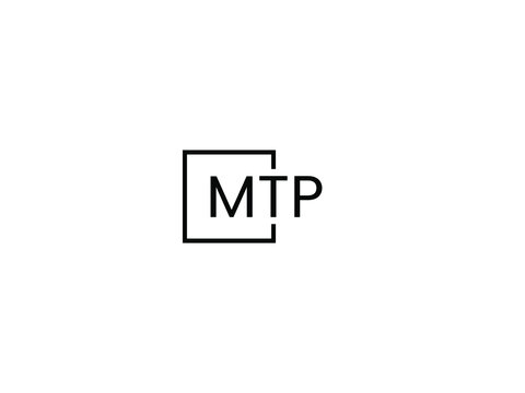 MTP Letter Initial Logo Design Vector Illustration