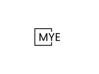 Obraz premium MYE Letter Initial Logo Design Vector Illustration