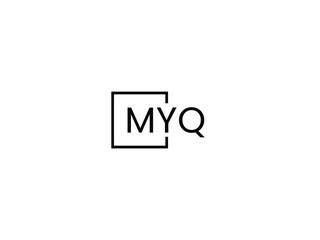 MYQ Letter Initial Logo Design Vector Illustration