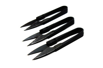 Wire cutter isolated on white background with selective focus