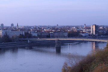 view of the river from the fortress and the old bridge