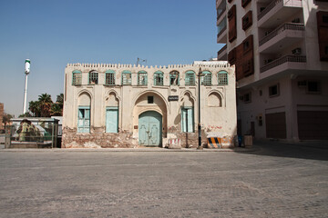 Obraz premium The vintage gate in Al-balad district, Jeddah, Saudi Arabia