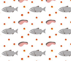 パターン素材_かわいいごはんイラスト素材/This is a pattern material using food illustrations. It is an illustration of Japanese rice.