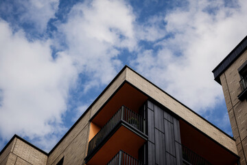 facade of a modern residential building