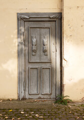 old wooden door