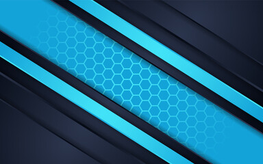 Modern background futuristic technology Hexagonal blue