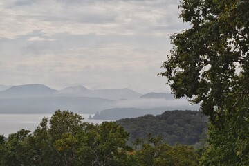 fog in the mountains