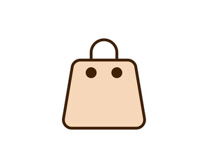 Shopping bag line icon. Vector symbol in trendy flat style on white background. Commerce sing for design.RCE_ALL