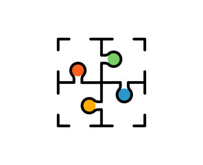 Puzzle premium line icon. Simple high quality pictogram. Modern outline style icons. Stroke vector illustration on a white background. 