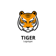 Tiger face logo symbol 2022 template design. Vector Design Element.