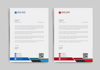 Creative business letterhead design and corporate letterhead template