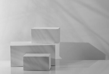 Abstract cube display for product