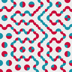 Abstract Geometric Pattern generative computational art illustration