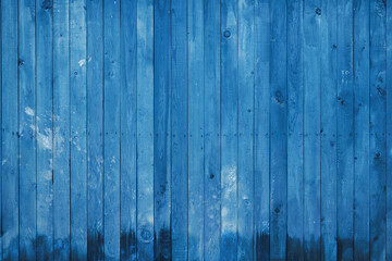 Fototapeta na wymiar wooden wall, blue background