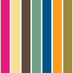 Pattern stripe seamless. Pink charlotte color mix with Buttercream Yellow, Nature Brown, Green Quartz, Tech Blue, Dahlia Orange and Military Gold. Color Trend 2022