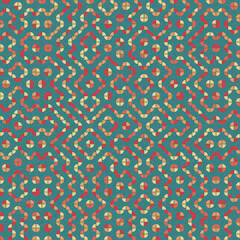 Fototapeta premium Abstract Geometric Pattern generative computational art illustration