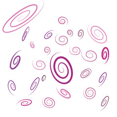 Pattern Spirals purple