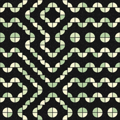 Abstract Geometric Pattern generative computational art illustration