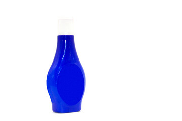 Cloth Whitner liquid nil Bottle on white background with selective focus