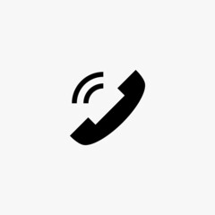 phone call icon. phone call vector icon on white background