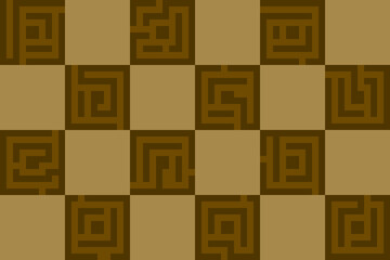 Chessboard pattern of brown shades
