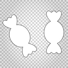 Candies outline doodle icon. Vector illustration. Isolated.
