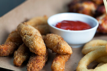 American cuisine dishes from chicken breast fillet