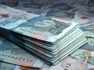 Colombian money. Colombian peso banknotes. 2 COP pesos bills.