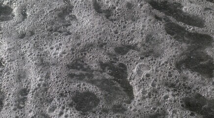 Background and texture. White sea foam and bubbles
