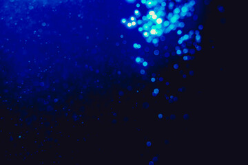 Glittering stars of blur blue  bokeh