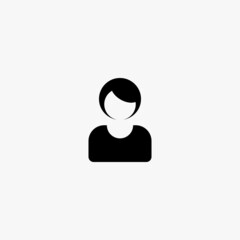 business woman icon. business woman vector icon on white background