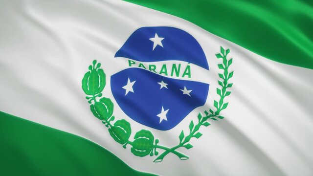 Parana - Waving Flag Video Background - Brazil State