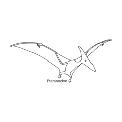 Dinosaur vector icon.Outline vector icon isolated on white background dinosaur. © Svitlana