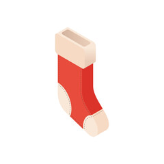 Isometric Christmas Stocking