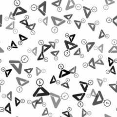 Black Medal icon isolated seamless pattern on white background. Winner symbol. Vector