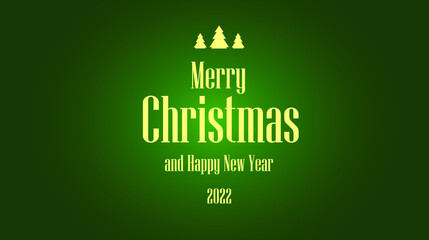 Merry Christmas and Happy New Year 2022 background