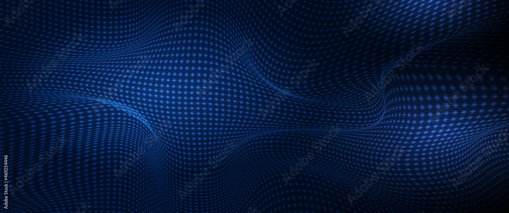 Aufkleber vector abstract digital technology with dot particle, dynamic pattern. modern graphic design for wal