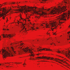 Red abstract grunge background. Red color texture covered with scratches