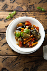 Healthy homemade vegetable ragout