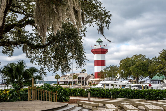 Harbour Town Lighthouse in Hilton Head Island, South Carolina