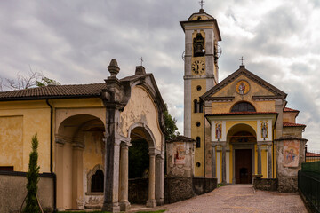 Fototapeta premium Old church in the Agra's village