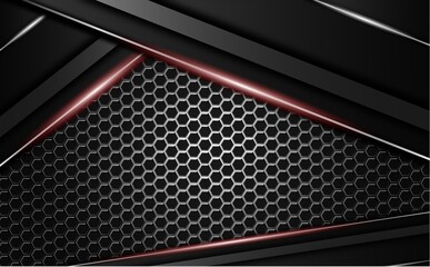 metal and carbon texture background Premium Vector