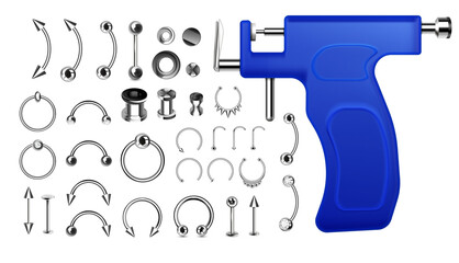 Piercing Realistic Set