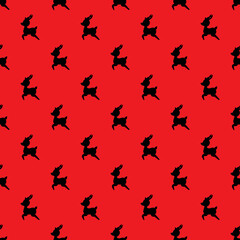 Fototapeta premium Christmas seamless pattern background. Vector illustration.