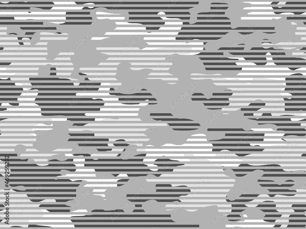 Poster camouflage seamless pattern modern. abstract camo from spots and lines. template for design. print o